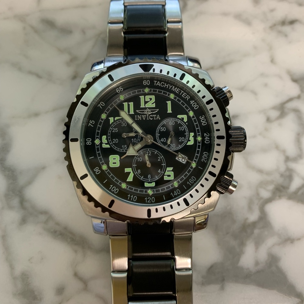 Invicta 0618 Chronograph Stainless Steel Watch